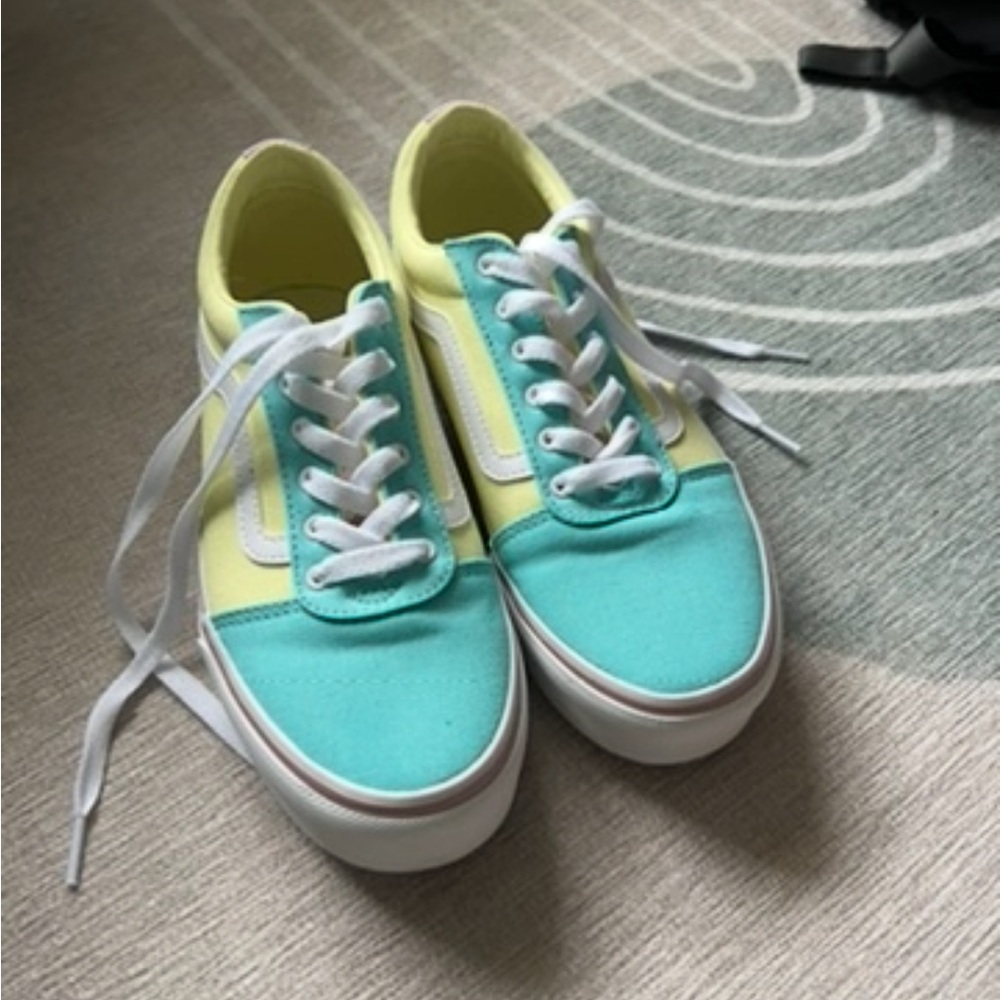 Vans Kids Sneakers in Yellow and Teal